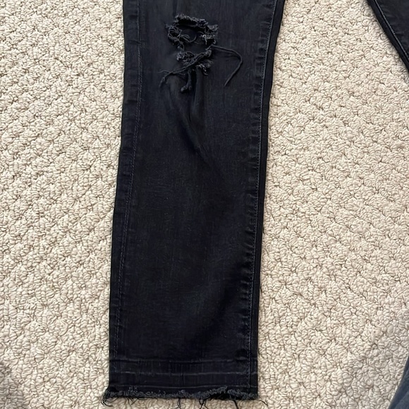 AG  Adriano Goldschmied Stilt Crop Cigarette Jean Crop Distressed - Picture 5 of 7